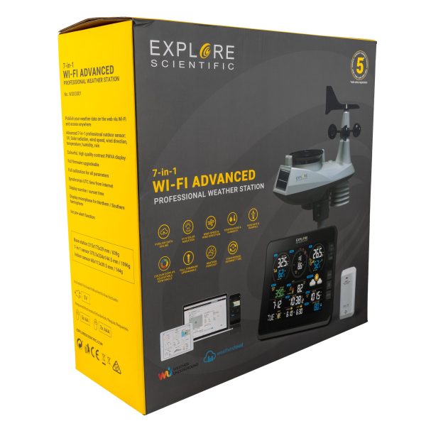 Explore Scientific 7-in-1 WiFi Professional Weather Station with Weather Underground | Gallery #14 | Sky & Space Products